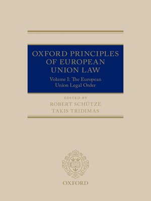 cover image of Oxford Principles of European Union Law
